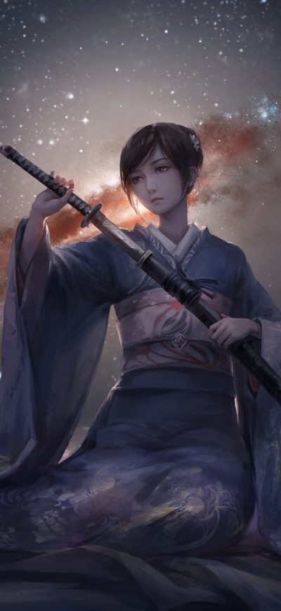 Fond d'écran iPhone Japenese Clothers Anime Girl 5k