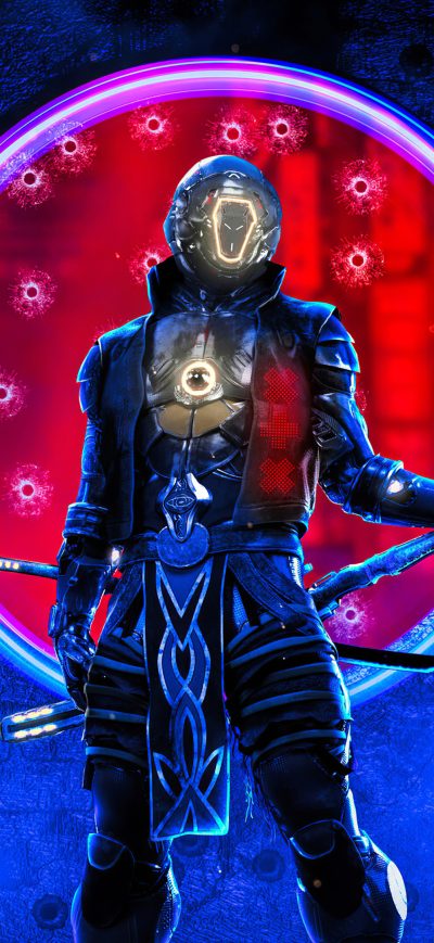 Fond d'écran iPhone Cyberpunk Ninja