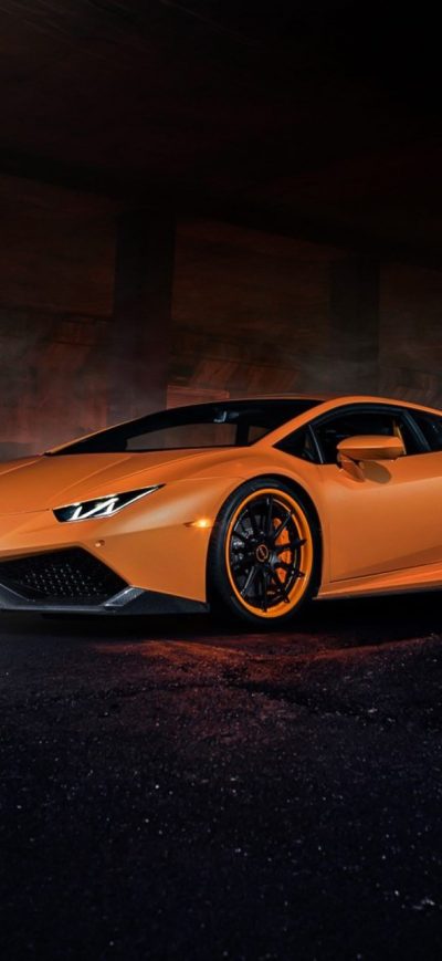 Fond d'écran iPhone Lamborghini Huracan Orange