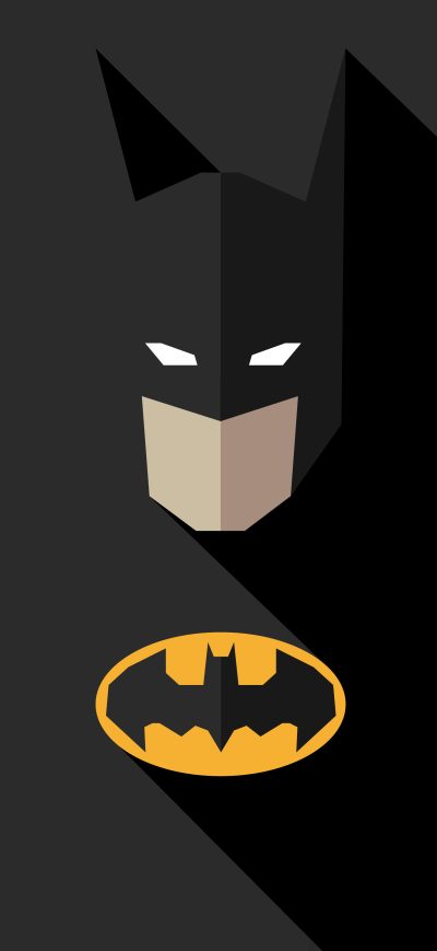 Fond d'écran iPhone Batman Minimal Dark 8k