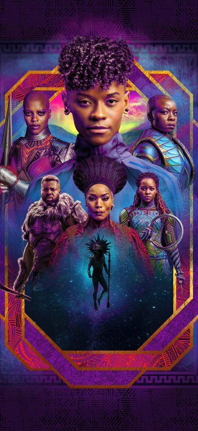 Fond d'écran iPhone Black Panther Wakanda Forever Movie 5k