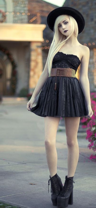 Fond d'écran iPhone Girl Strapless Dress