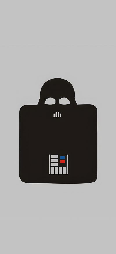 Fond d'écran iPhone Darth Vader Minimal Doddle 5k