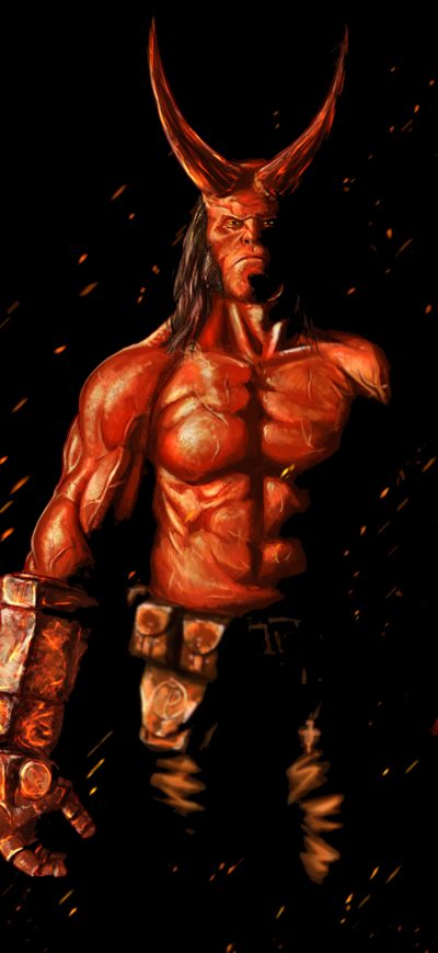 Fond d'écran iPhone Hellboy 2019 Movie Artwork