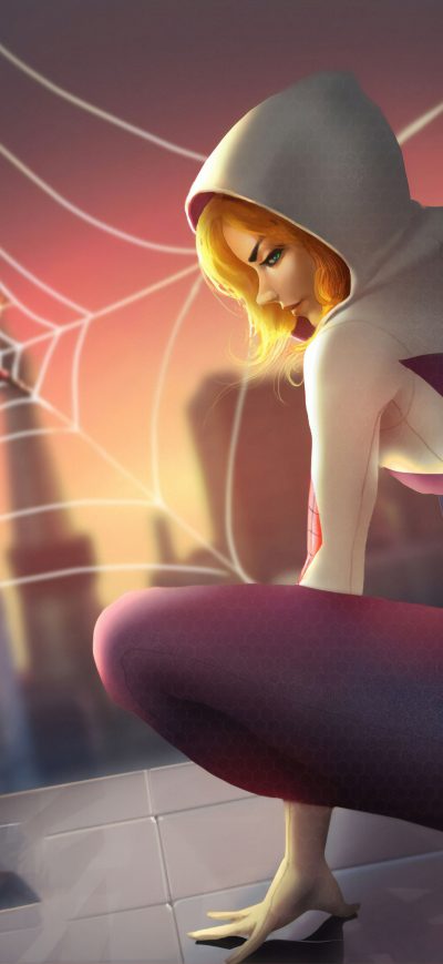 Fond d'écran iPhone Gwen Stacy 4k Arts