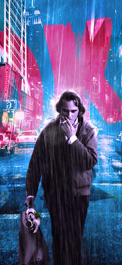 Fond d'écran iPhone Joker Smoking New York