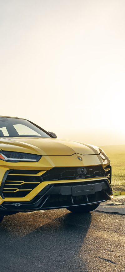 Fond d'écran iPhone 2019 Lamborghini Urus Shiny Black Package 5k