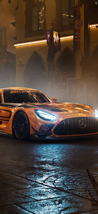 Fond d'écran iPhone Mercedes Amg Gtr 2019