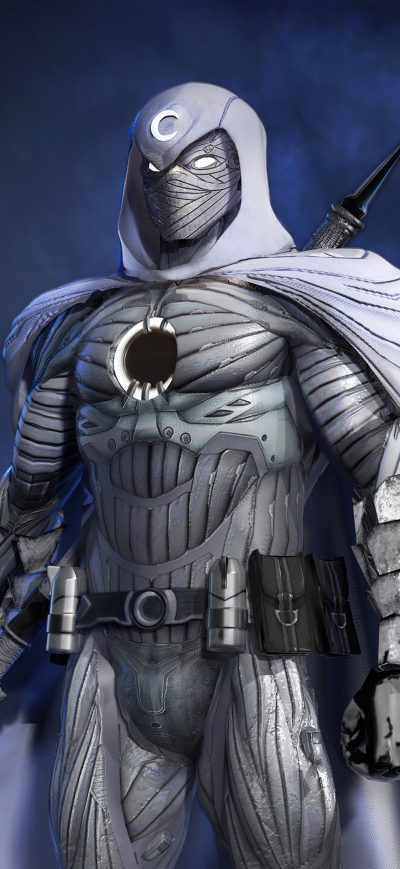 Fond d'écran iPhone Marvel Moon Knight 3D Fan Art