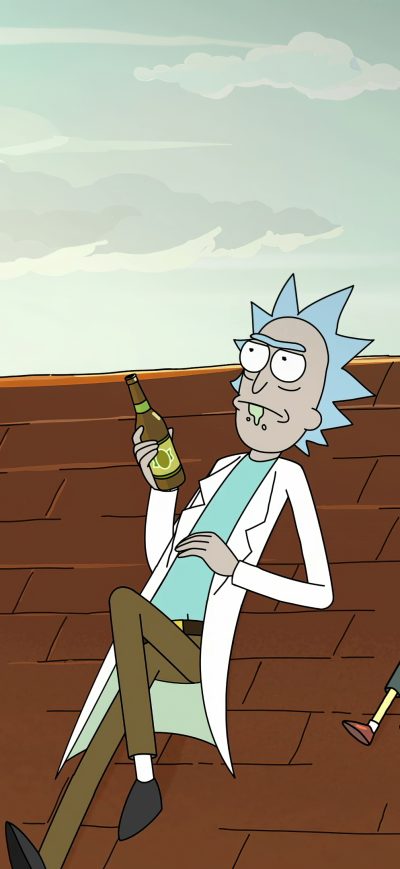 Fond d'écran iPhone Rick Morty And Mr Poopybutthole 4k
