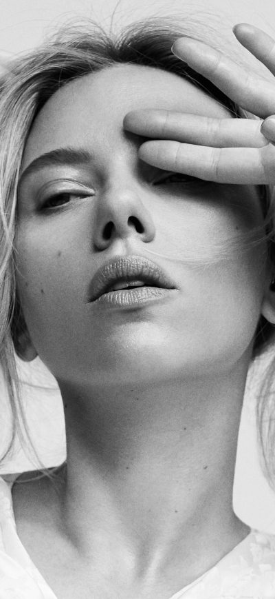 Fond d'écran iPhone Scarlett Johansson Elle Magazine 2019 4k