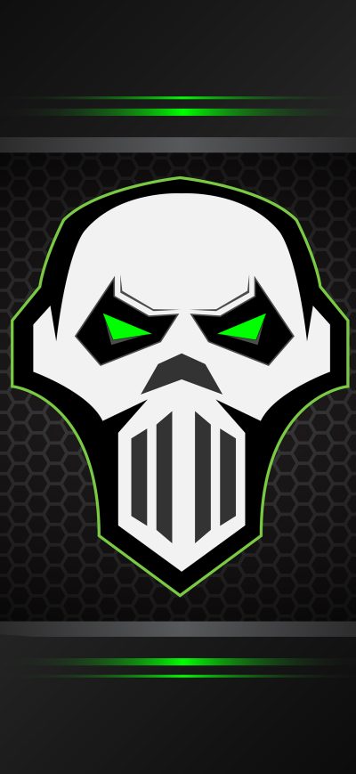 Fond d'écran iPhone Skull Mask Minimalist Art 4k