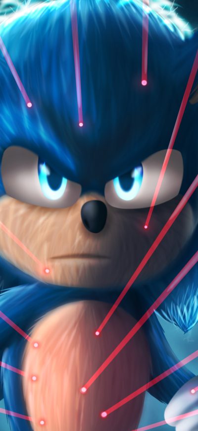 Fond d'écran iPhone Sonic The Hedgehog4k Art