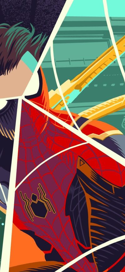 Fond d'écran iPhone Spiderman Far Fromhome New Poster Art