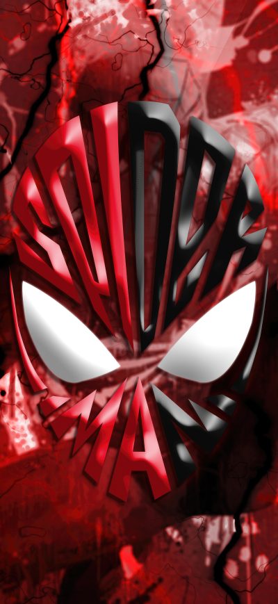Fond d'écran iPhone Super Red Spiderman Helmet