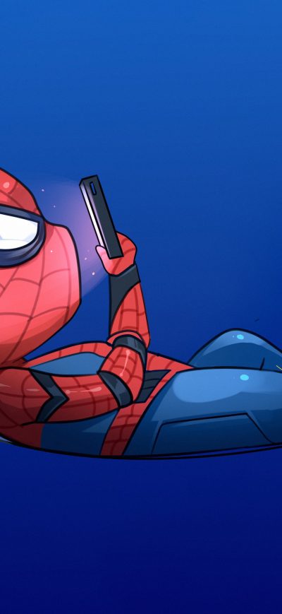 Fond d'écran Chibi Spidey sur iPhone