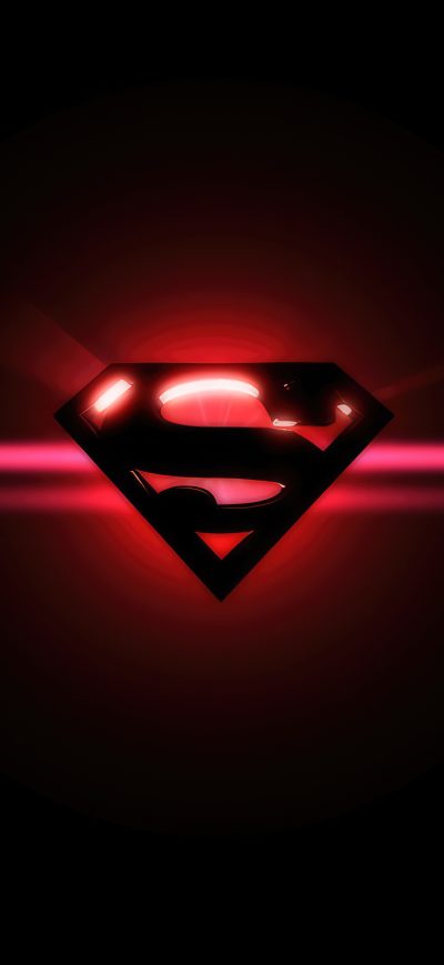 Fond d'écran iPhone Superman Glowing Logo 5k