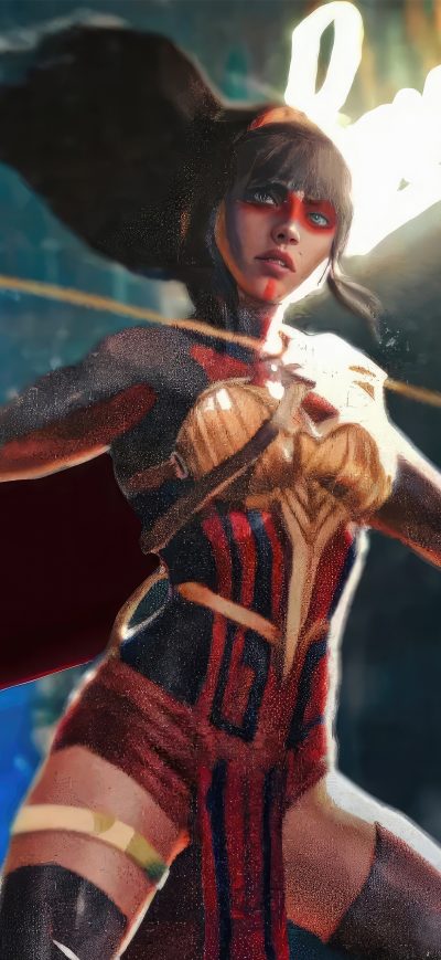 Fond d'écran iPhone Anya Chalotra As Wonder Girl Yara Flor