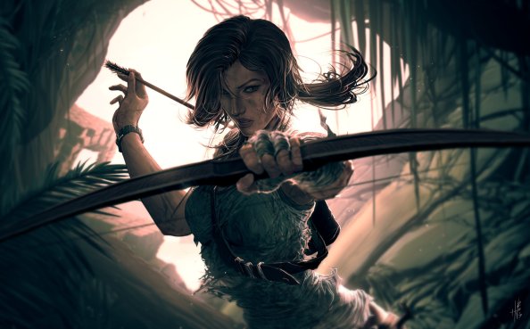 Lara Croft Video Game Art