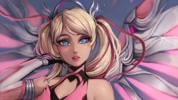 Pink Mercy Overwatch Artwork