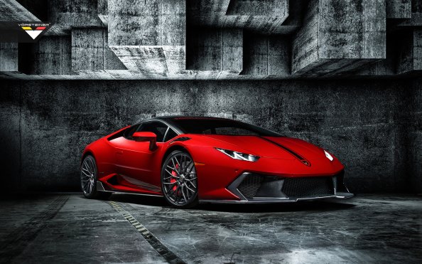 Red Lamborghini Huracan 4k