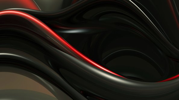 Render Shapes Abstract Red 4k