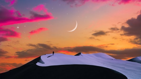 Walking In Ethereal Dusk 4k