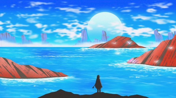 Moonlight And Mountains