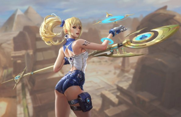 Warrior Anime Girl
