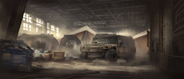 Hummer Digital Art Scifi