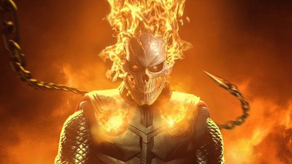 Ghost Rider In Flames 4k