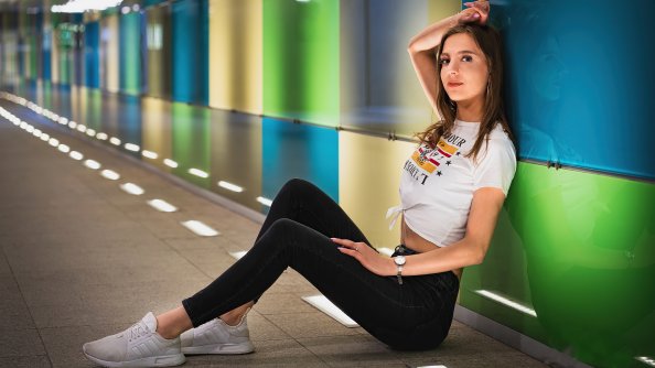 Girl Sitting Time Lapse