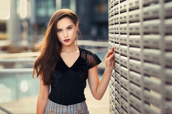 Brown Eyes Girl Depth Of Field