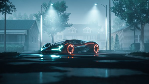 Lamborghini Terzo Millennio Concept Art 5k