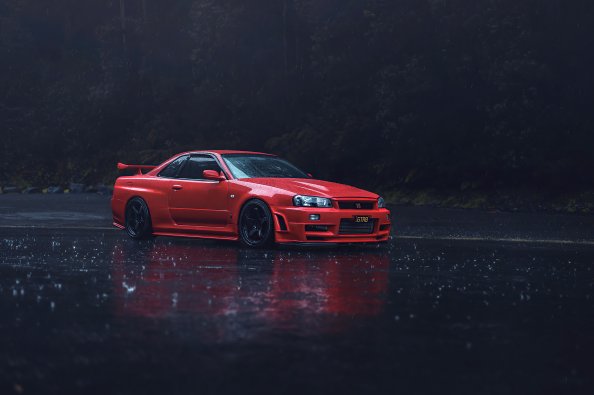 Red Nissan GTR R34