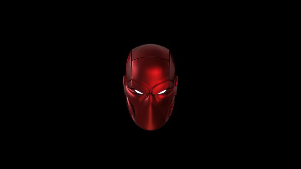 Red Hood Mask Minimal 5k