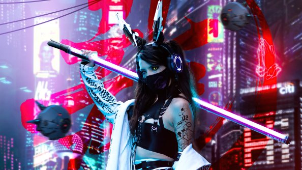 Night Warrior Scifi Cyberpunk 5k