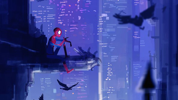 Bored Spiderman 4k