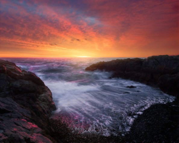 Sunrise Along The Coast Of Maine