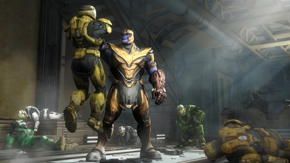 Marvel Thanos And Halo Spartan