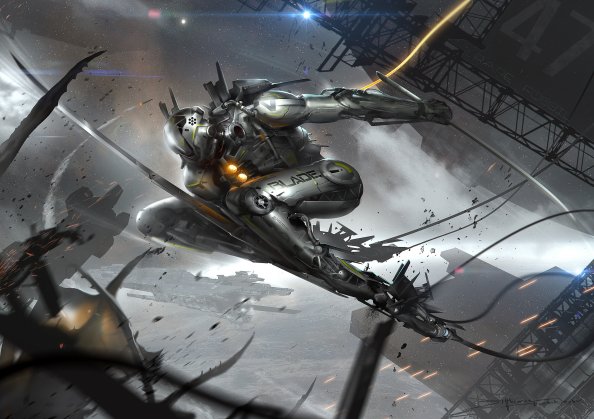 The Blade Concept Robot Humandriod Art Character Design Spaceshi