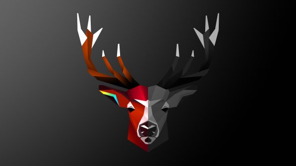 Abstract Deer 4k