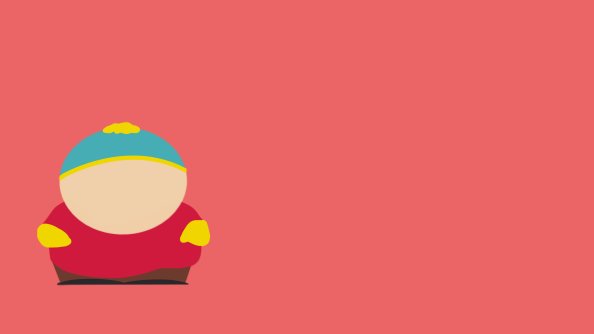 Eric Cartman South Park Minimalism 8k