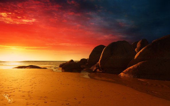 Fire On Beach