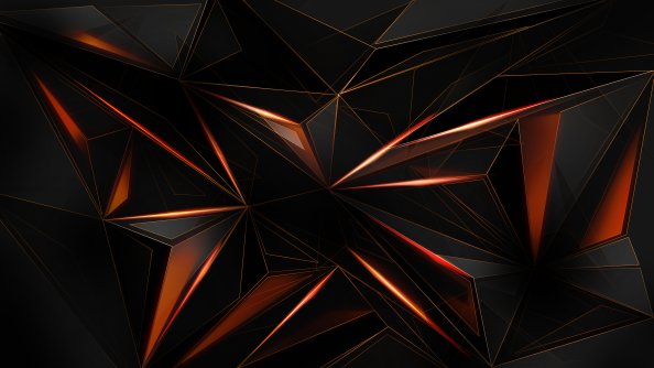 Polygon Abstract Shapes Sharp 4k