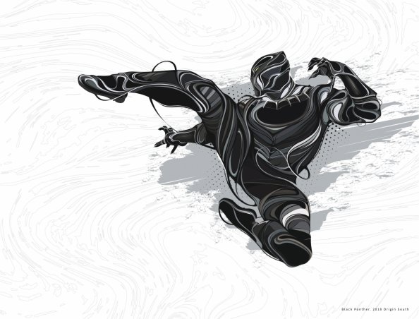 4k Black Panther Art
