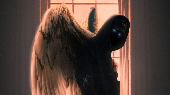 Hoodie Guy With Wings 4k