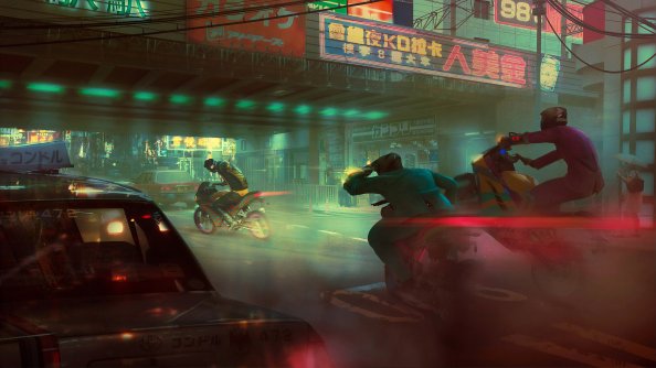 Underpass Bike Chasing 4k