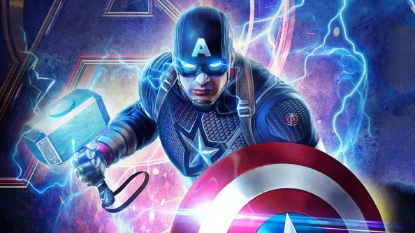 2019 Captain America Mjolnir Avengers Endgame 4k