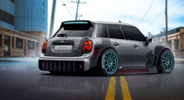 Mini Cooper Digital Art 4k